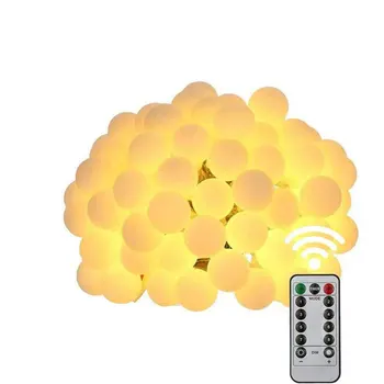 

Waterproof String Lights 10M 100 LED 8 Decorative Modes Garland Lights Dimmable Intensity Fairy Light with IR Remote Control