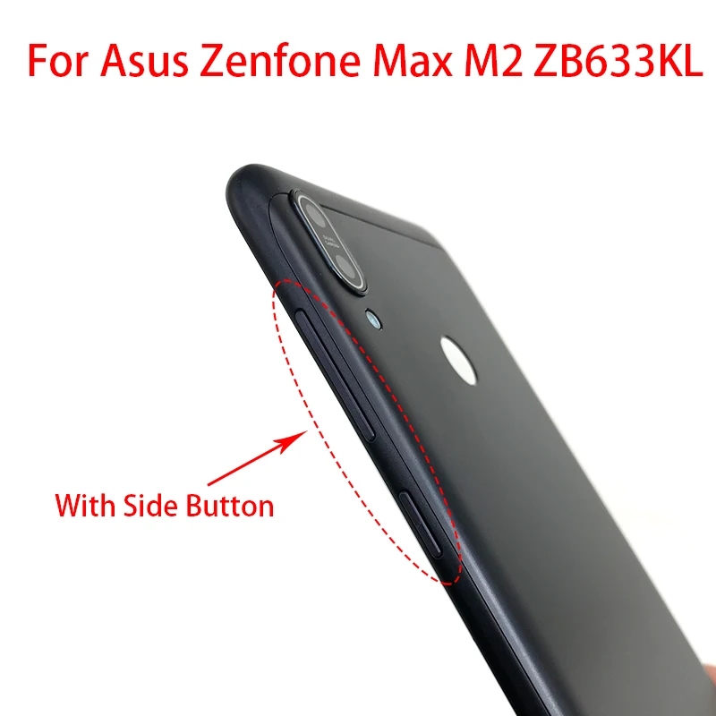 Передний корпус рамка lcd Рамка панель Крышка для Asus ZenFone Max M2 ZB633KL задняя крышка