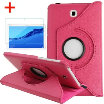 

360 Degree Rotating PU Leather Flip Cover Case and Glass For Samsung Galaxy Tab 4 7' T230 T231 T235 SM-T230 SM-T231 Tablet Cover