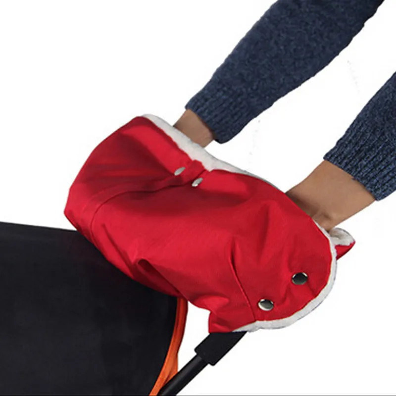 Stroller Warm Glove Baby Stroller Accessory Windproof Thickened Baby Stroller Thermal Gloves Winter Wheelbarrow Villus Gloves