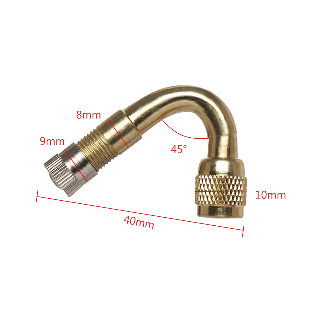 1/2 шт. 45 °/90 °/135 градусов угол латунь воздушные шины клапан удлинительная штанга адаптер Автомобиль Грузовик Мотоцикл Высокое качество велосипедные аксессуары