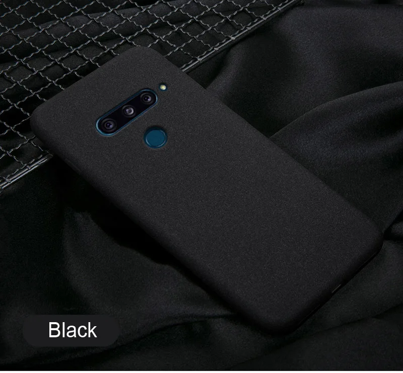 Black Чехол upaitou для LG G8 V40 V50 ThinQ, Не оставляющий отпечатков пальцев чехол, мягкий матовый ультра тонкий чехол для LGG8 чехол ThinQ - Цвет: Black