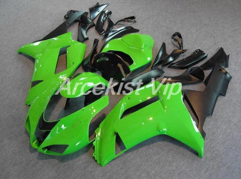 

New Style ABS Motorcycle Full Fairings Kit Fit for kawasaki Ninja ZX6R 636 2007 2008 07 08 6R ZX-6R 636cc Custom Green black