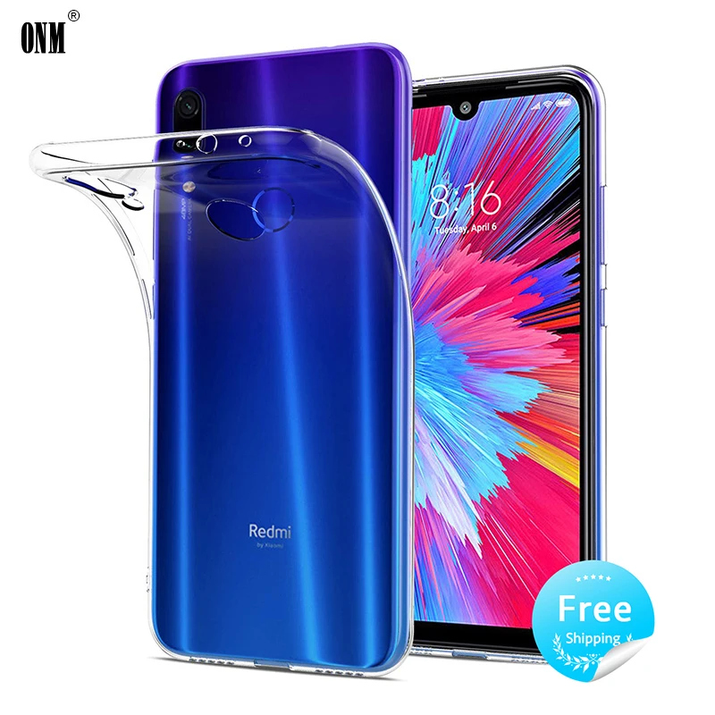 Чехол для Xiaomi Redmi Note 7 Pro 7S TPU силиконовый чистый мягкий чехол для Xiaomi Redmi 7 7A прозрачная задняя крышка