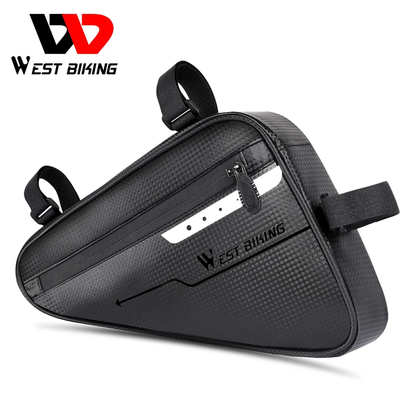 

WEST BIKING Cycling Bag Front Tube Frame Bags Waterproof MTB Road Triangle Pannier Repair Tool Package Bike Bicycle Tube Bag