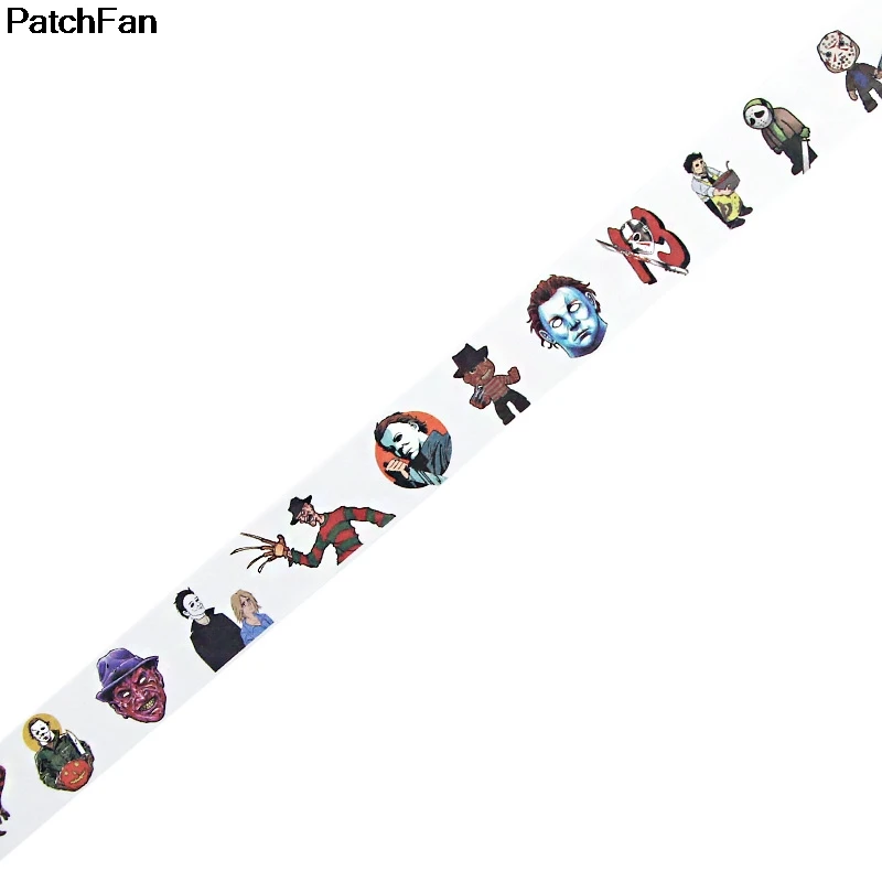 Patchfan четыре убийцы ужас мультфильм альбом книга DIY Скрапбукинг дети клей васи маскирования клейкие ленты Печатный шаблон наклейки A2382