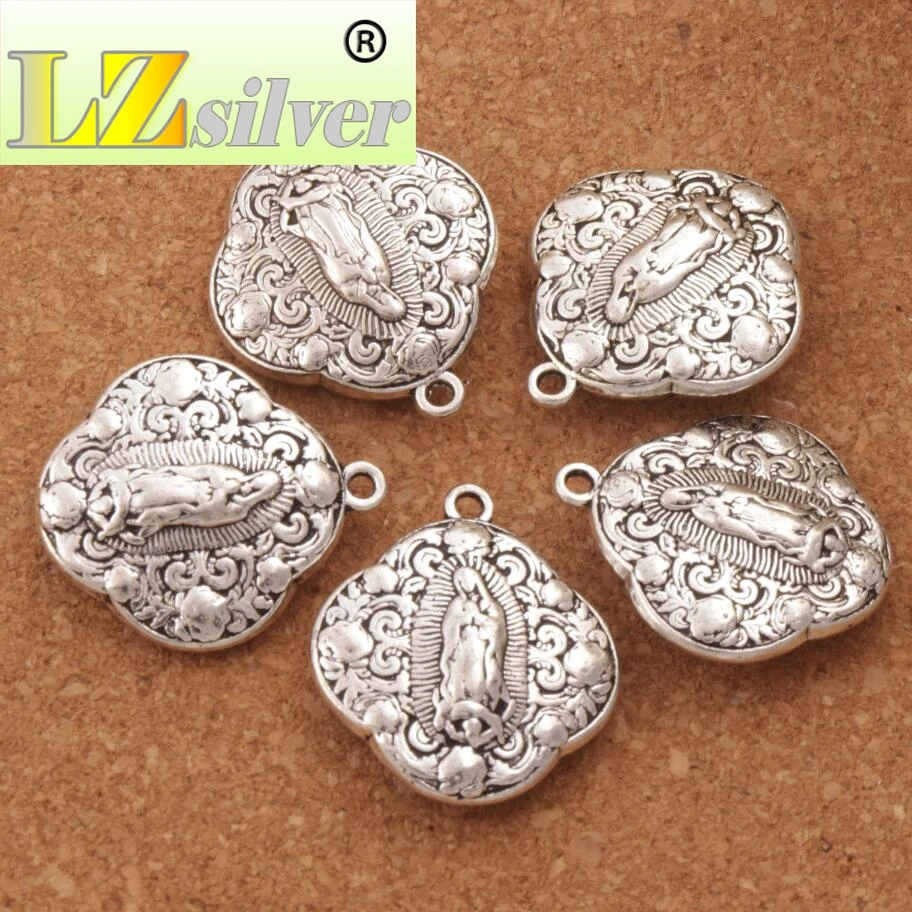 20pcs Nuestra Senora De Metal Our Lady of Guadalupe Charm Beads Pendants L1789 Fashion Jewelry Findings Components