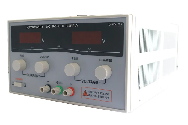 KPS6020D Высокоточный высокомощный регулируемый светодиодный двойной дисплей Импульсный источник питания постоянного тока 220 В ЕС 60 в/20A KPS