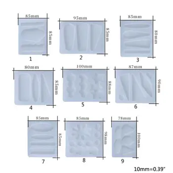 

Crystal Epoxy Resin Mold Hair Clip Barrette Casting Silicone DIY Crafts Mould 1