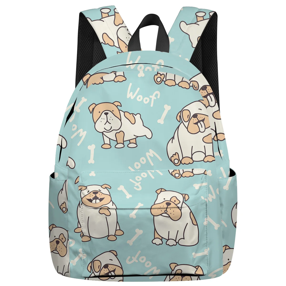 

WHEREISART Lovely Dog Backpacks Multipurpose Daypacks St. Valentine'S Day Tactical Backpacks Notebook Backpack Scratch-Resistant