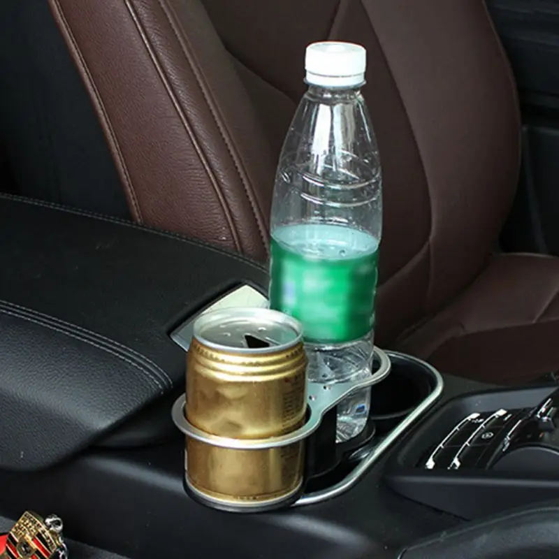 Двойное отверстие держатель чашки автомобиля для безалкогольных напитков/держатель для карт автомобильный Монтажный кронштейн держатель бутылки Универсальный Автомобильный держатель для автомобиля