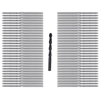 

32 Pairs Swage Lag Screws Left & Right for 1/8inch Deck Cable Railing Systems Wood Post Balusters for Cable Deck Railing