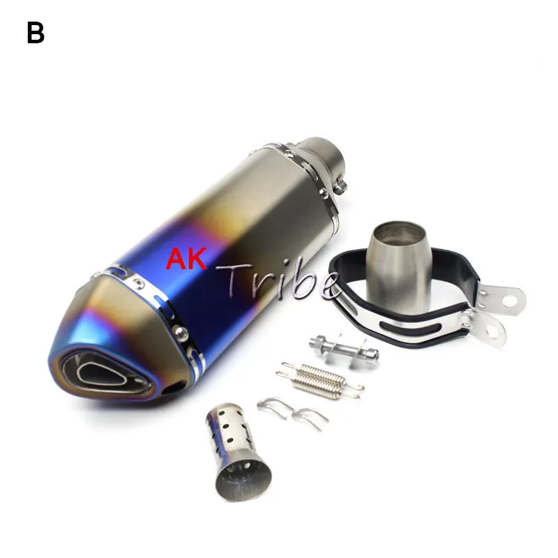 51 мм нержавеющая сталь Универсальный Akrapovic выхлопной мотоцикл Escape Moto Slin 0n трубы питбайк скутер для gsr750 msx 125 sv 650
