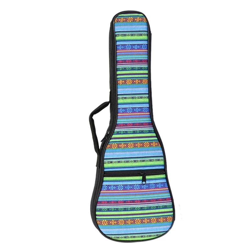 ABUO-двойной ремешок для рук народная укулеле сумка для переноски Чехол с хлопковой подкладкой для укулеле аксессуары для гитар, Синий Богемия