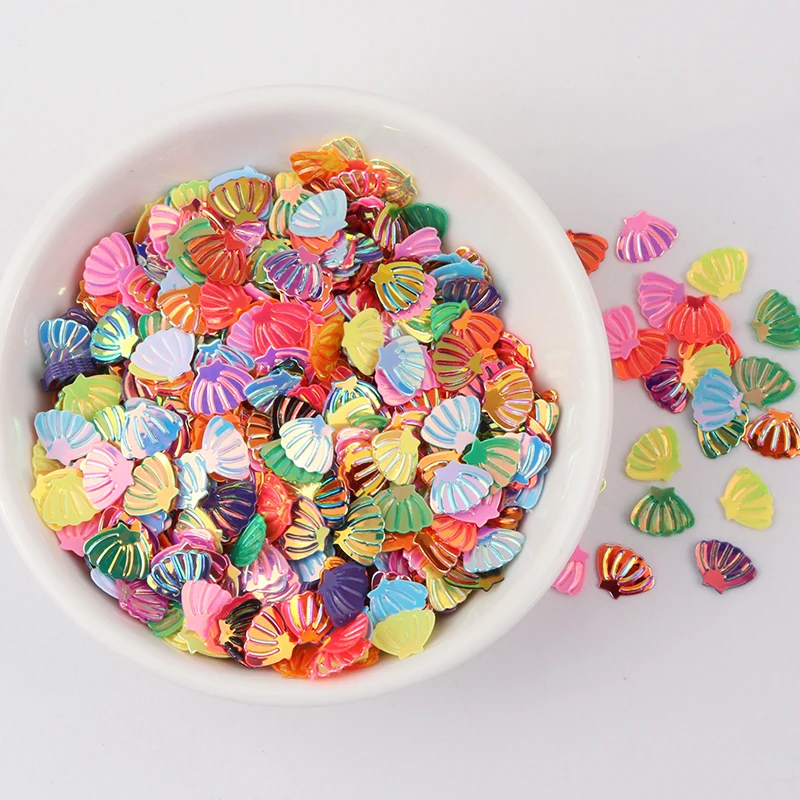 Shell Sequins 6*8mm Paillettes Glitter Mix Lentejuelas Para Manualidades Loose PVC Colorful Sequin Garment Dress Accessories 10g | Дом и сад