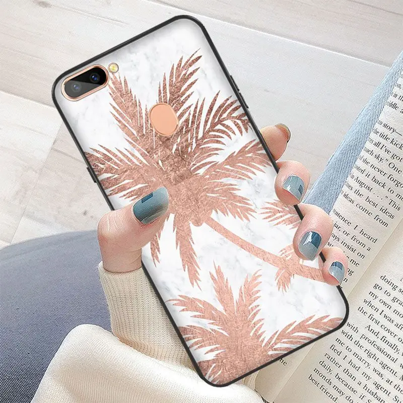 Gold Pink rose Glitter print