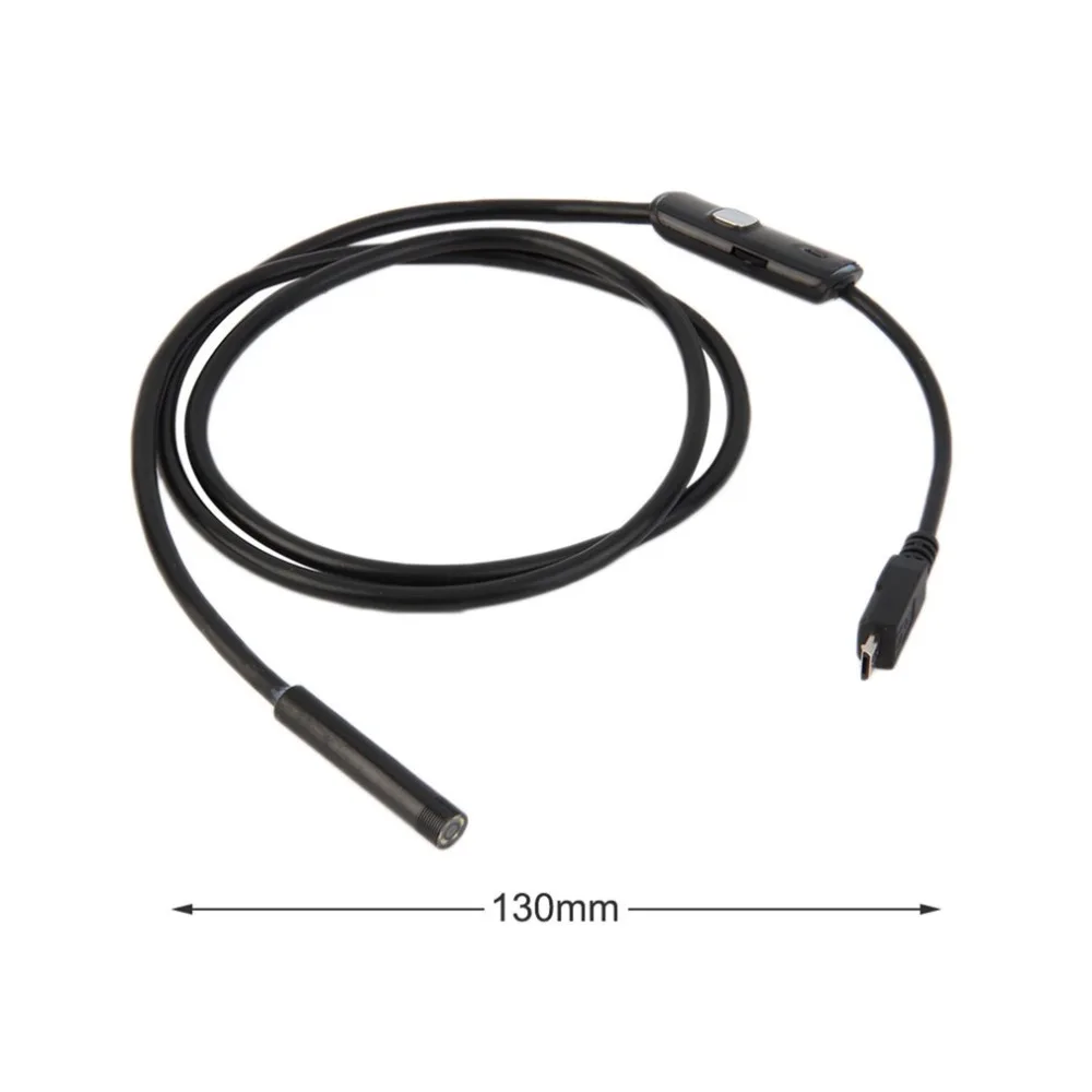 1 м 6LED USB Водонепроницаемый IP67 эндоскоп бороскоп трубчатая камера-змея 7 мм объектив камера для Android ПК дропшиппинг