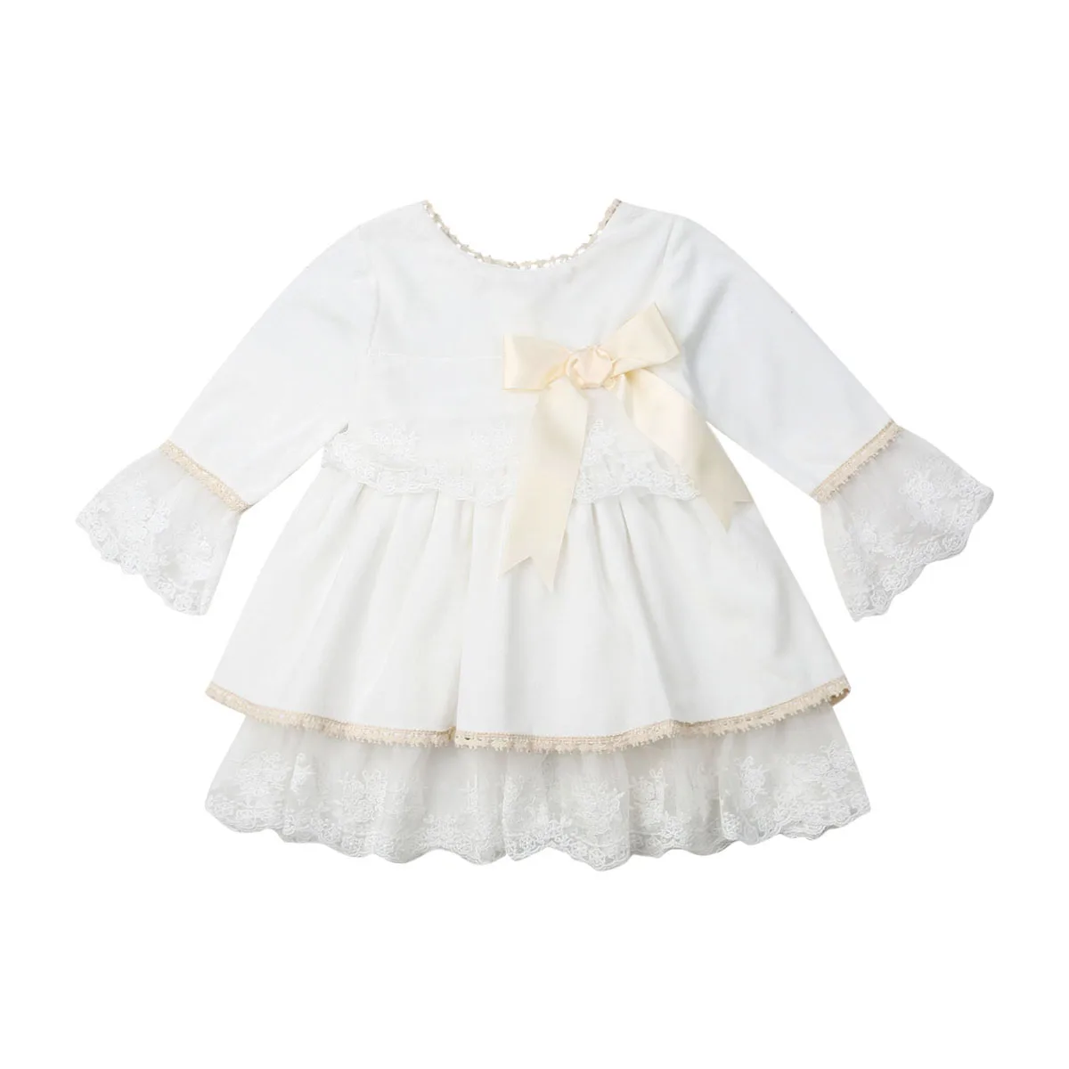 Princess Girl Dress Baby Kids Girls Toddler Princess Pageant Party Velvet Tutu Dress Lace Bownot Dresses