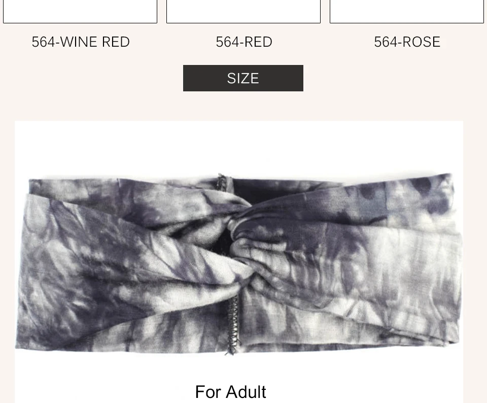 Damenmode Soft Splash Tie Dye Baumwolle Stirnbänder Damen Mädchen Sommer Stretch Knoten Haarbänder Zubehör Yoga Turban – Detail 5