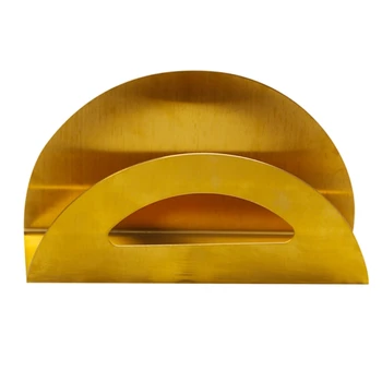 

Stainless Steel Napkin Holder Tissue Rack Box Paper Serviette Dispenser Desktop 67JB