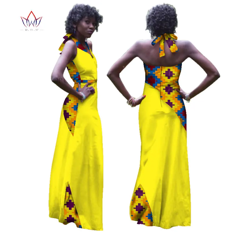 

Dashiki African Dresses For Women Plus Size Ankara African Long Dresses For Women African Print Clothes Bazin Riche Dress WY2933