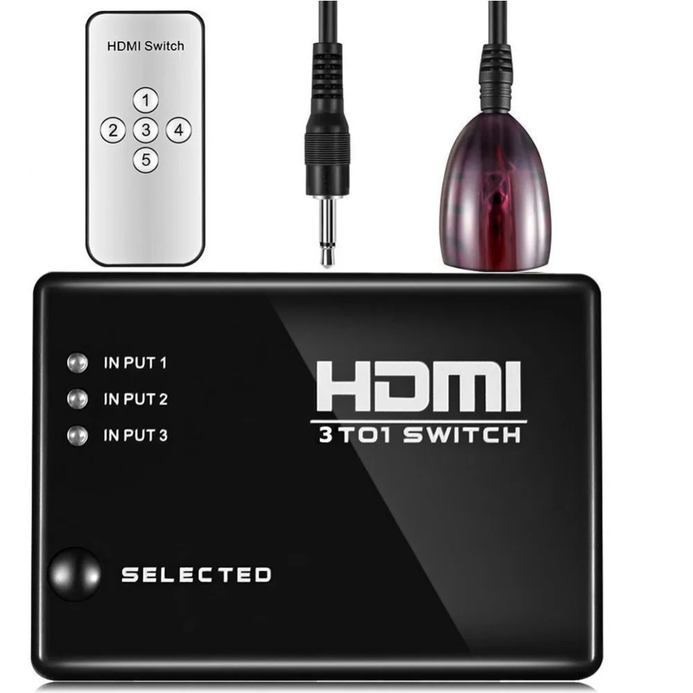 GREATLINK HDMI коммутатор 3x1, 3 порта 4K* 2K 1,4 v HDMI коммутатор 3 в 1 выход переключатель коробка Ultra HD для DVD HDTV Xbox PS3 PS4