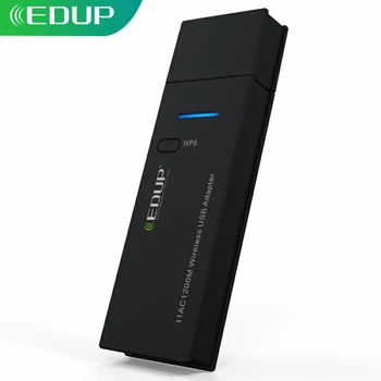 

EDUP 1200M WiFi USB Adapter Driver Free for Windows Dual Band 5G/2.4Ghz 802.11AC USB 3.0 Ethernet Wi-Fi Receiver for Laptop