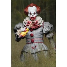 NECA scarry фильм Стивен Кинг это Pennywise Джокер клоун фигурка игрушки Косплей улица ужасов Фредди куклы день Хэллоуина