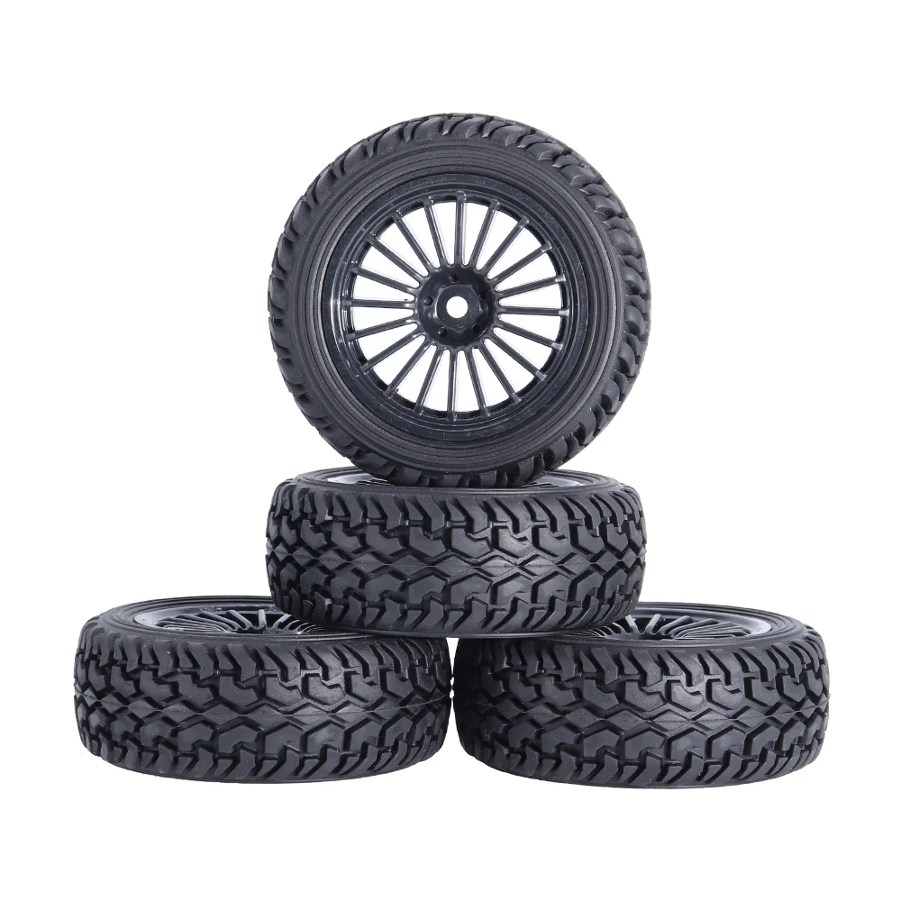 4PCS 110 Rally RC Car 75mm Tires Offroad Tyre Hex 12mm For 1/10 HPI