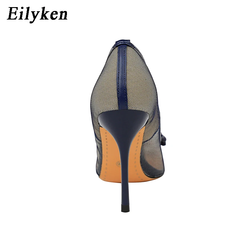 EilyKen/Новинка года; сезон весна-осень; женские туфли-лодочки на высоком каблуке на День Святого Валентина; туфли-лодочки с бантом-бабочкой; свадебные туфли на каблуке 9,5 см; размеры 34-40