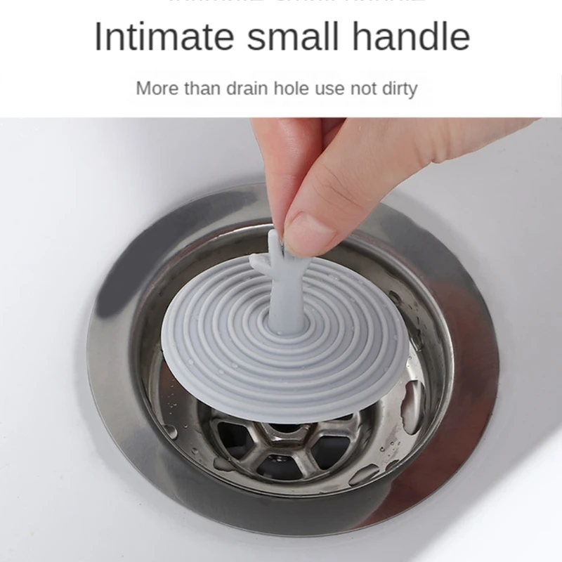 Drain Stopper Basin Drain Stopper Bathroom Sink Plug Silicone Drain Stopper Washbasin Drain Plug Bathroom Sink Stopper Silicone Drain Stopper Bathroom Floor Drain Cover Kitchen Sink Deodorant Insect-proof Sealing Plug Universal Round Cover