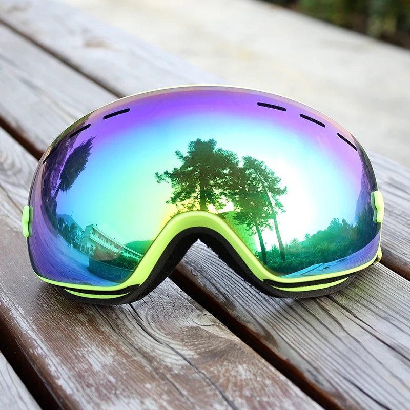 Профессиональные лыжные очки для сноуборда мужские и женские двухслойные противотуманные лыжные очки Снежная маска Скейт очки для лыжного спорта Googles