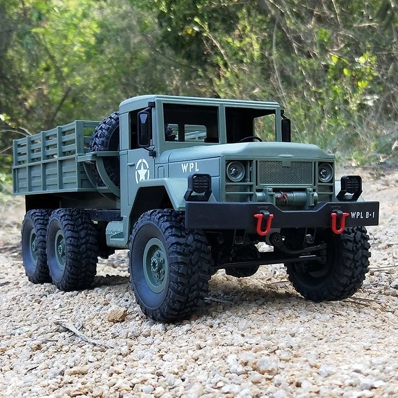 

Remote Control Car Military Truck WPL DIY/Ready-to-Go B-16 1:16 4WD RC Military Truck Wireless Remote Control Car Kid's Toy