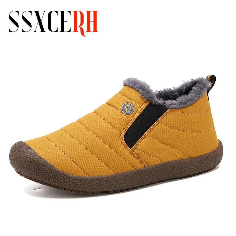 Slippers House Men's Autumn Winter Shoes Soft Man Home Cotton Fleece Warm Anti-skid High Quality | Обувь