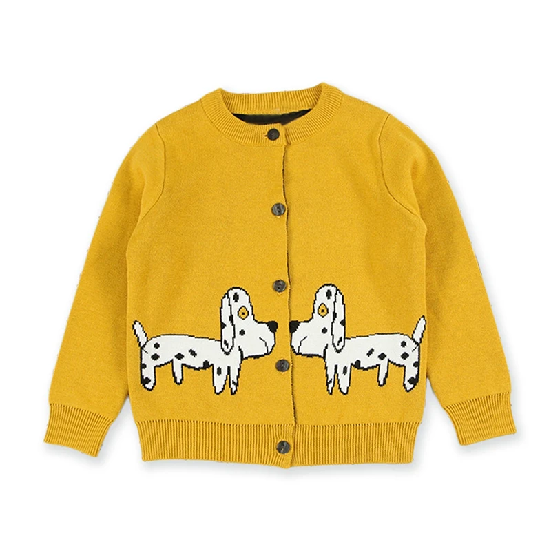 K05926Yellow Babyinstar/свитер для девочек; пальто; Новинка года; осенний кардиган с аппликацией лебедя для девочек; милый свитер; кардиган; детские свитера - Цвет: K05926Yellow