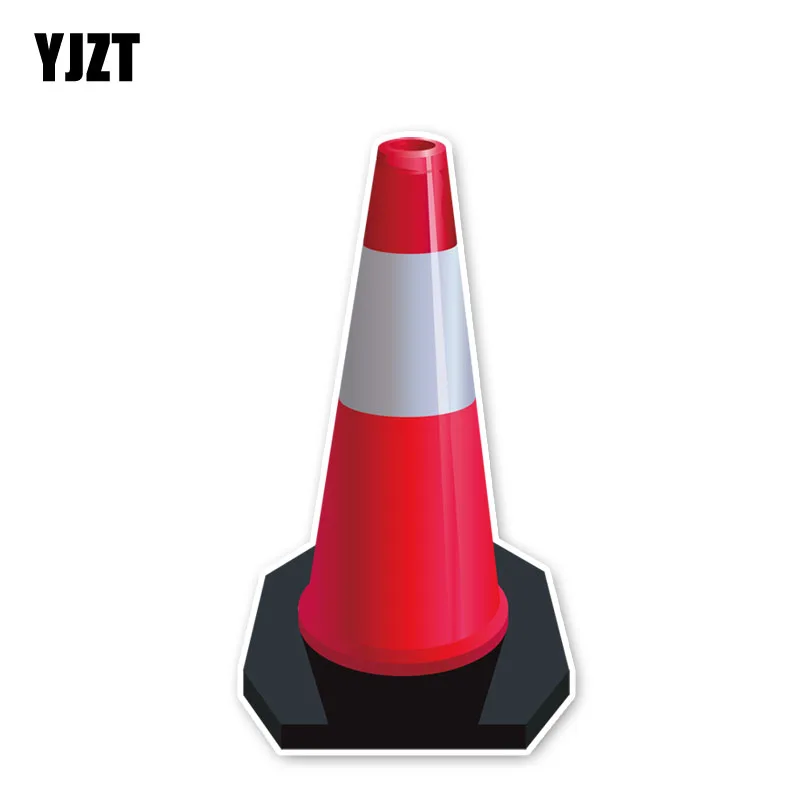 

YJZT 15.9*8.5CM Barricades Awl Warning Sign Car Stickers Accessories C30-0525