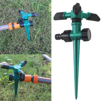 

Lawn Watering Sprinkler 360 Degree Rotating Ground Insertion Irrigation Sprayer Watering Spray Sprinkler Garden Tool