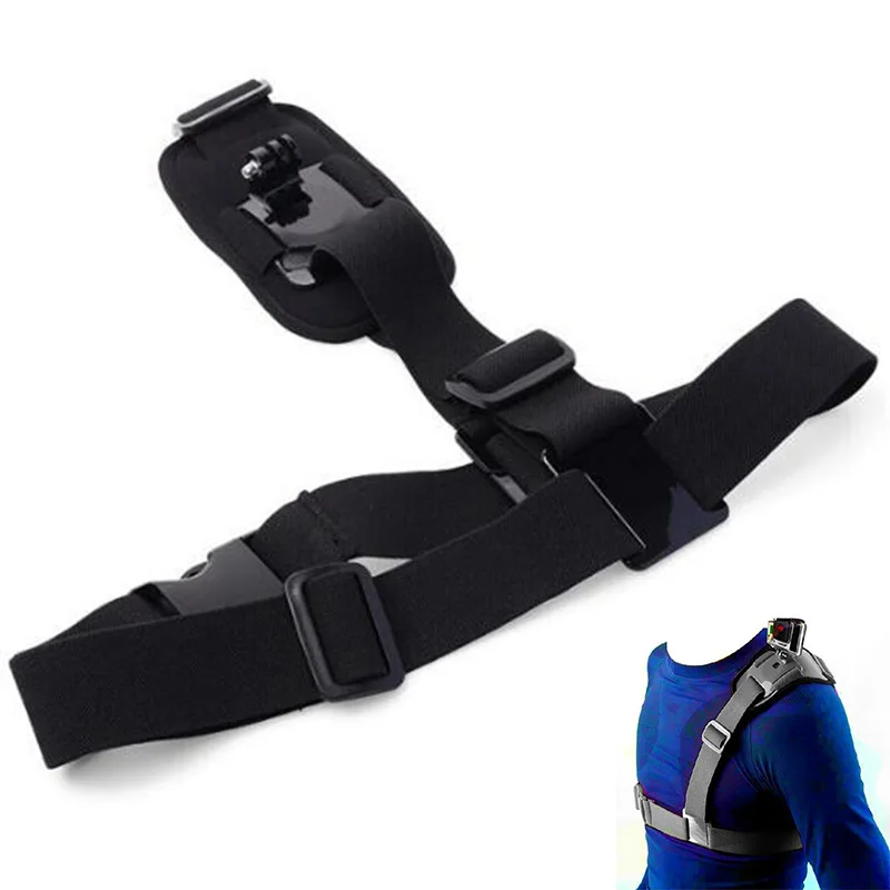 Single-Shoulder-Chest-Strap-Mount-Holder-Pro-Belt-Fix-For-GoPro-Sport-Camera-Cycling-JH