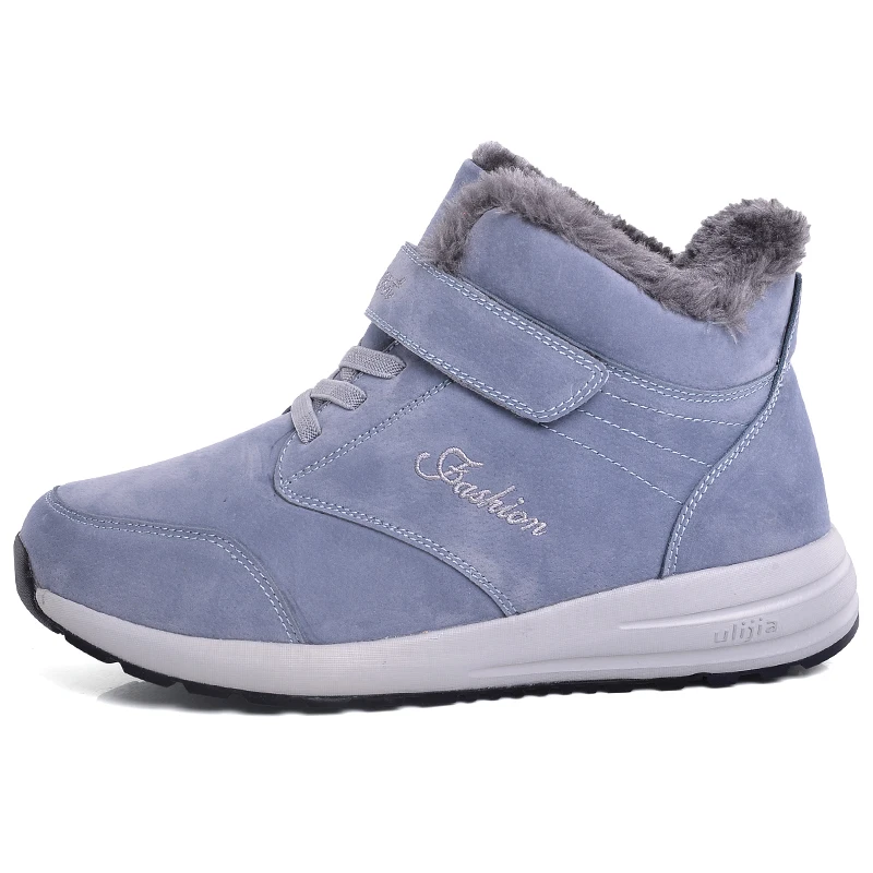 gray G16 men Г., модные мужские зимние ботинки Нескользящие с плюшевой подкладкой, сохраняющие тепло мужские ботильоны, повседневные ботинки унисекс, размер 35-46, botas hombre - Цвет: gray G16 men
