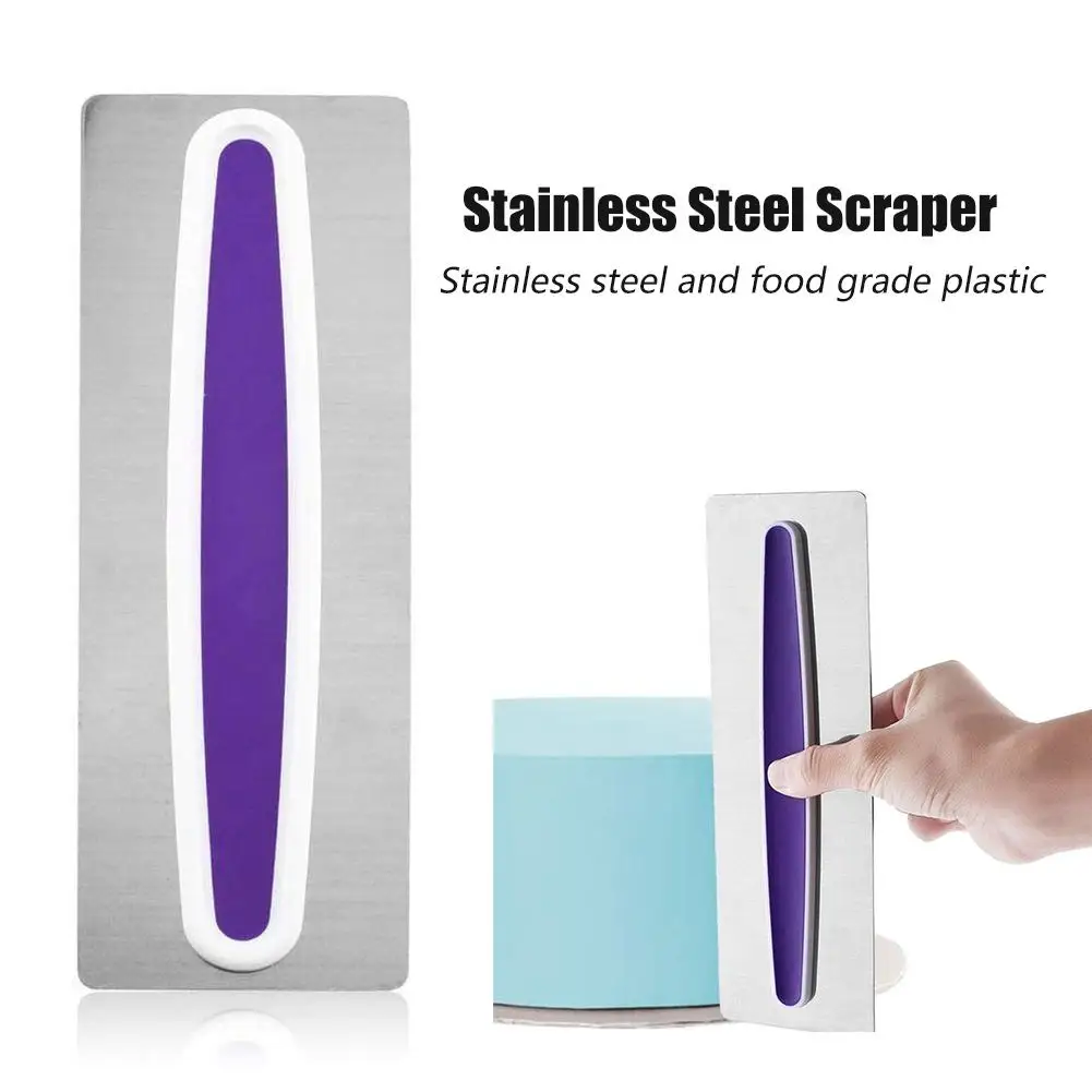 Гребенка для глазури из нержавеющей стали пирожные гладкие скребок текстуры