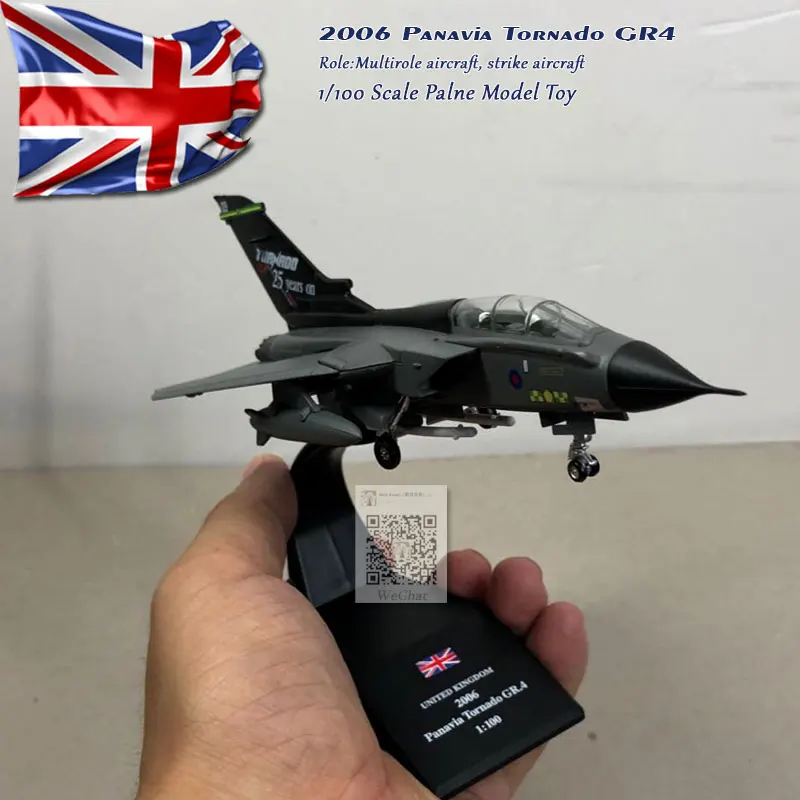 WLTK 1/100 масштаб военная модель игрушки RAF Panavia Tornado GR4 истребитель литой металлический самолет модель игрушки для коллекции, подарок, дети