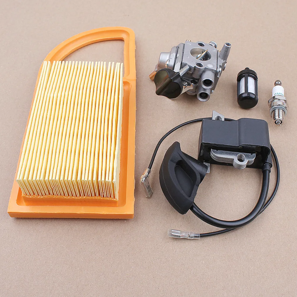 Карбюратор катушка зажигания комплект для stihl BR600 BR500 BR550 42824001305 Carb воздушный фильтр топливный фильтр сдуватель листьев 4282-120-0608