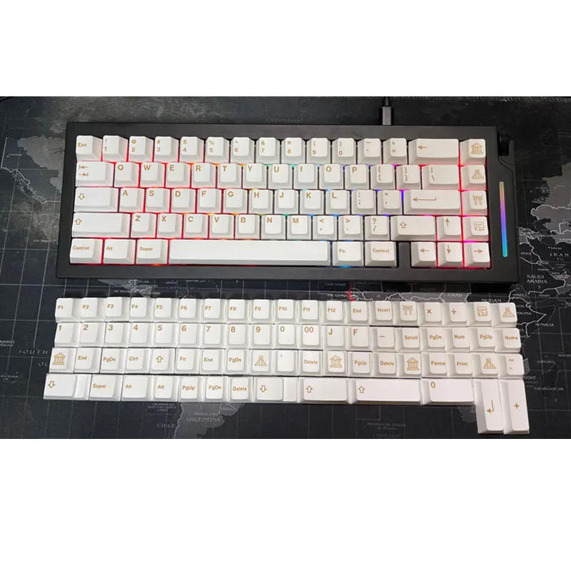 Tecla de Teclado Mecânico Perfil Cereja para o Interruptor mx 137 Teclas Pbt Sublimação Dye Gmk Wars - Imagem 6