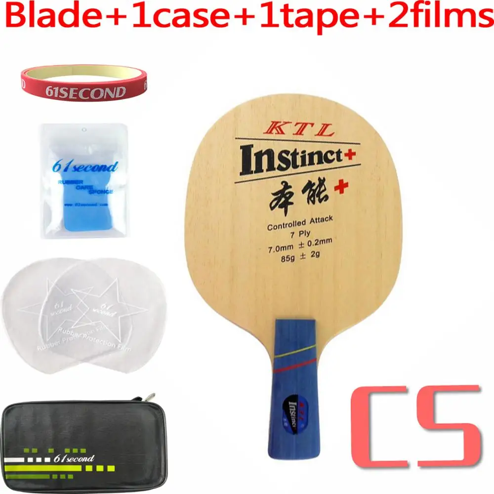 KTL Instinct+ ракетка для настольного тенниса для ракетки для пинг-понга - Цвет: CS with F 1 case