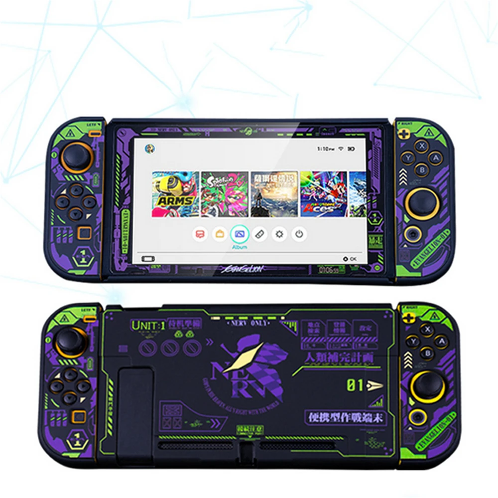 Protective Case Анти-падение сплит-оболочка закаленная пленка для Nintendo переключатель игровой консоли& Joy-Con креативный защитный чехол Крышка хоста - Цвет: Protective Case