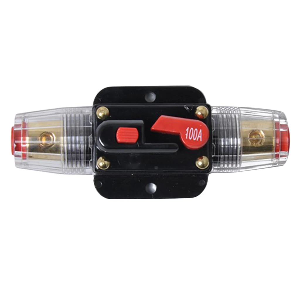 DC 12V 100A In-Line Circuit Breaker Fuse Car Stereo/Audio Protection 100 AMP