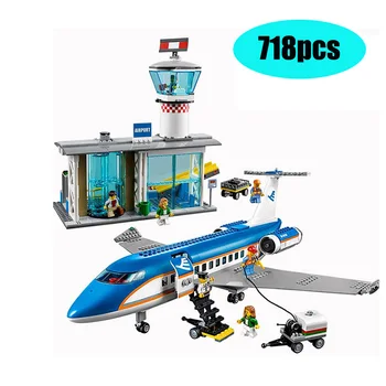 

02043 Compatible lepining City Series International Airport Airbus Aircraft Airplane Building Blocks Bricks Toys Kids Gifts