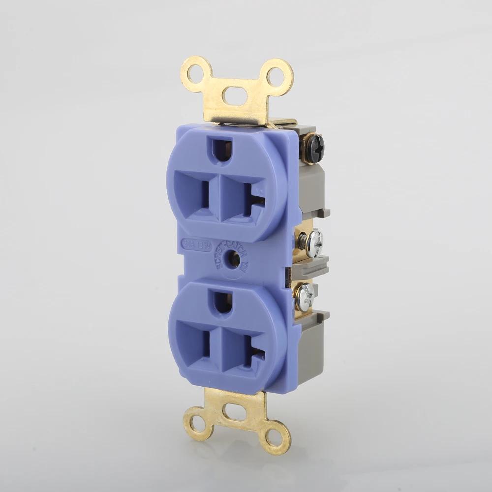 1 шт. настенная розетка с позолоченным корпусом|receptacle socket|us outletus socket |