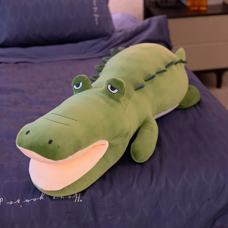 

125cm Stuffed Animal Real Life Alligator Plush Toy Simulation Crocodile Dolls Kawaii Ceative Pillow for Children Xmas Gifts