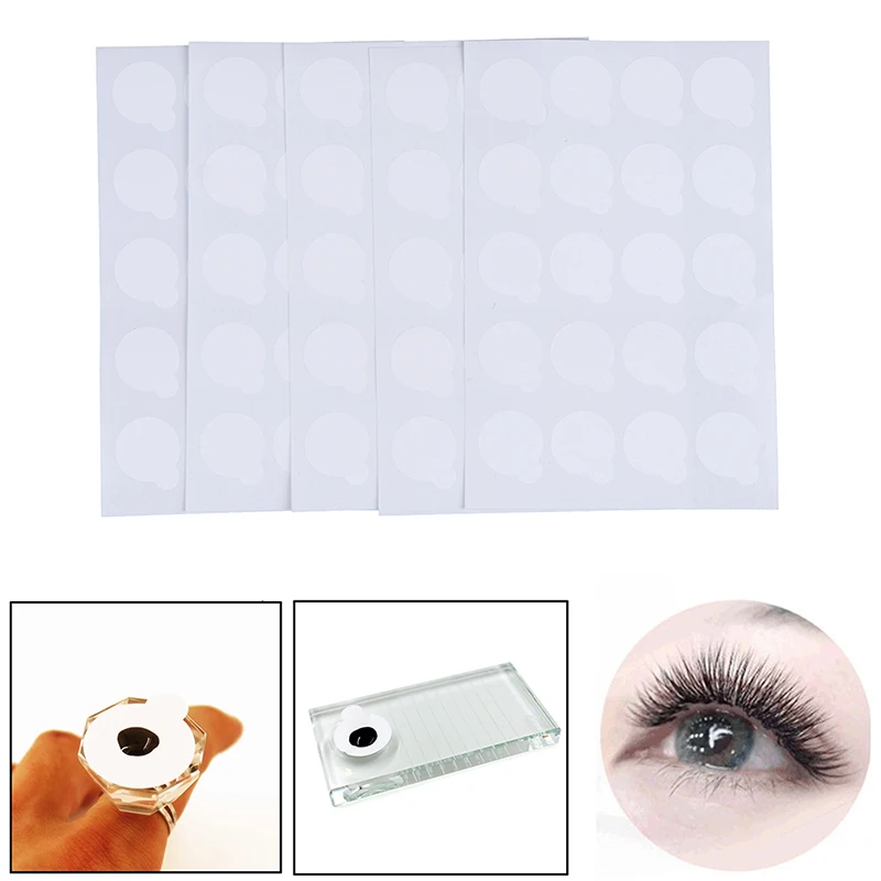 100 шт. Одноразовые Клей для ресниц держатель паллетная бумага наращивания